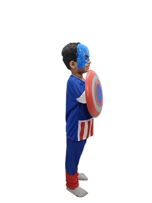 American Superhero Fancy Dress Costume for Kids - Standard